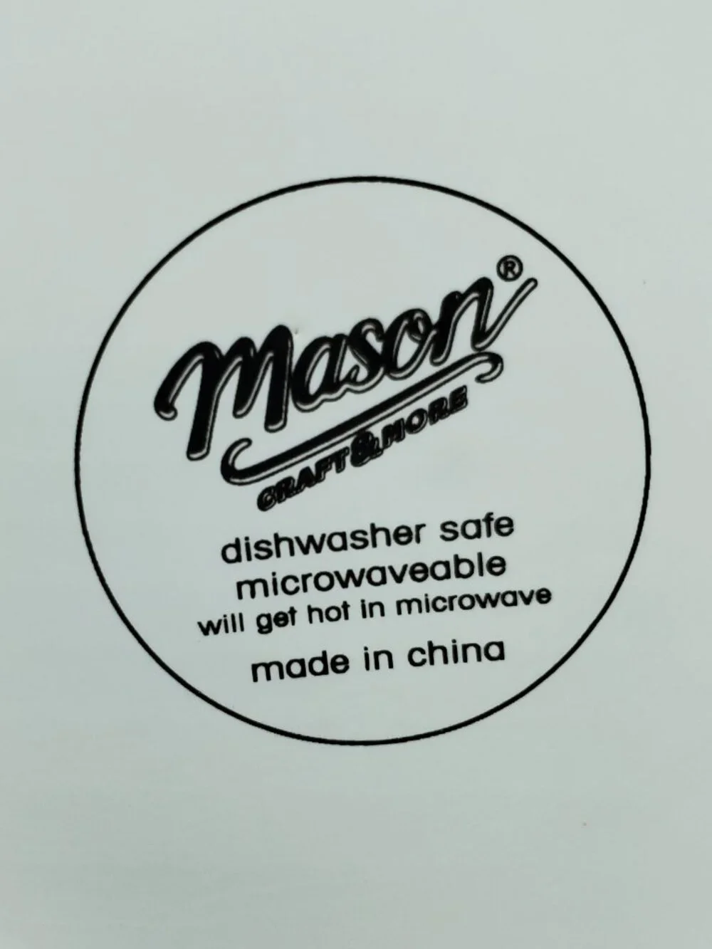 Mason Craft & More Batter Bowl White 8 Cup 64 Ounce Handled Mixing Bowl